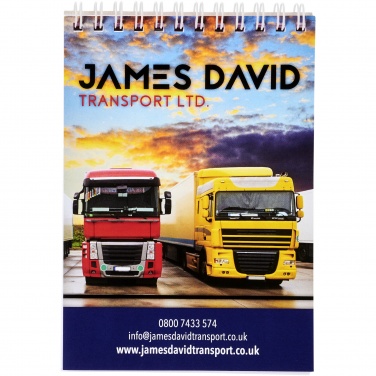 Logo trade promotional gifts image of: Desk-Mate® spiral A6 notebook