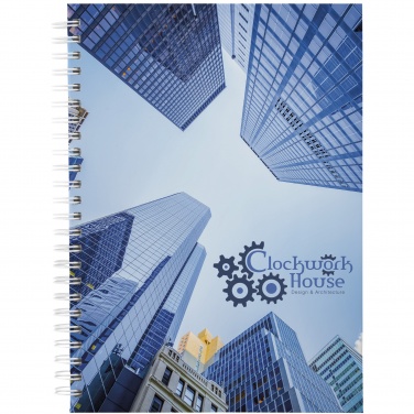 Logo trade business gift photo of: Wire-o A5 notebook hard cover