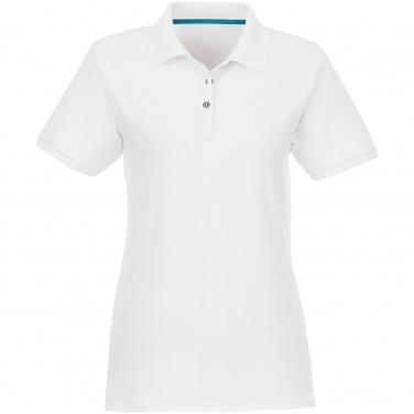 Logo trade business gifts image of: Beryl short sleeve women's organic recycled polo