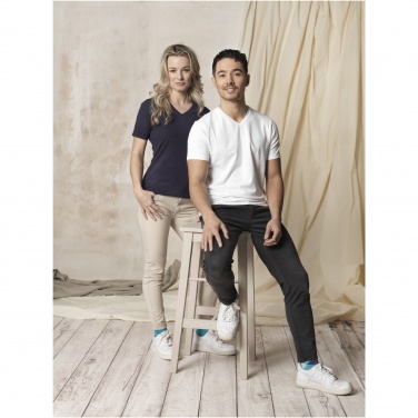 Logo trade corporate gifts image of: Kawartha short sleeve women's organic V-neck t-shirt