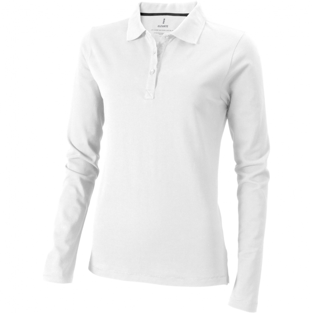 Logo trade promotional gifts picture of: Oakville long sleeve women's polo