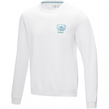 Logo trade promotional merchandise picture of: Jasper men’s organic recycled crewneck sweater