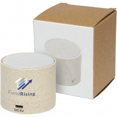 Logo trade promotional product photo of: Kikai wheat straw Bluetooth® speaker