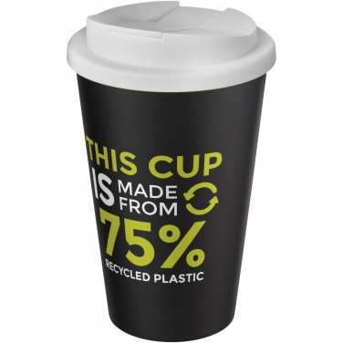 Logotrade business gift image of: Americano® Eco 350 ml recycled tumbler with spill-proof lid