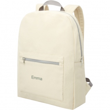Logo trade promotional products picture of: Pheebs 450 g/m² recycled cotton and polyester backpack 10L