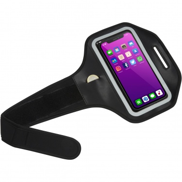 Logo trade promotional gifts image of: Haile reflective smartphone bracelet with transparent cover