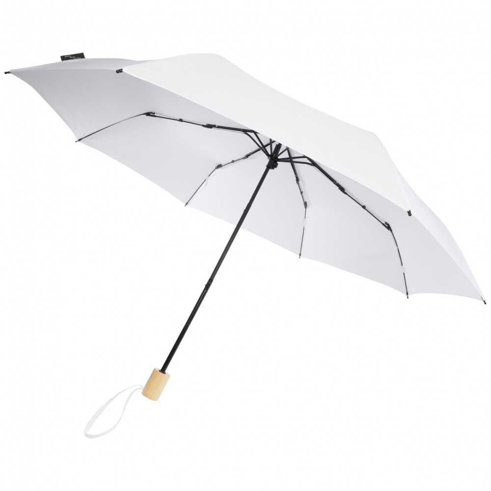 Logo trade promotional items image of: Birgit 21'' foldable windproof recycled PET umbrella