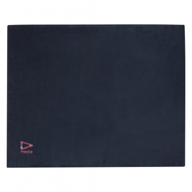 Logo trade corporate gifts picture of: Lily GRS certified RPET coral fleece blanket