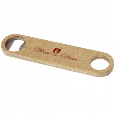 Logo trade promotional gifts image of: Origina wooden bottle opener