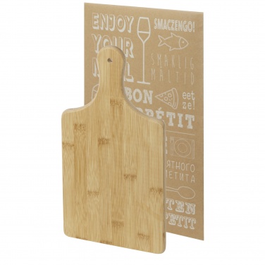 Logotrade promotional item image of: Quimet bamboo cutting board
