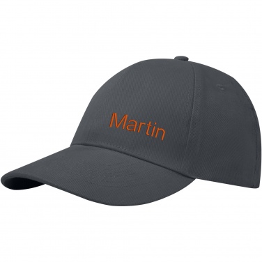 Logo trade promotional products image of: Trona 6 panel GRS recycled cap