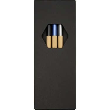 Logo trade promotional merchandise photo of: Kerf 3-piece bamboo pen set