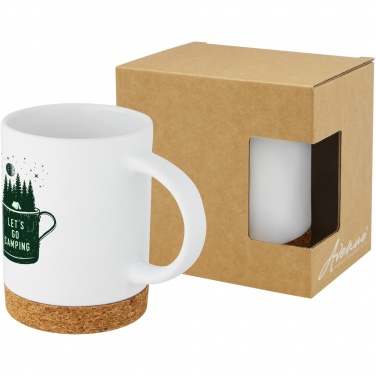 Logo trade promotional giveaways picture of: Neiva 425 ml ceramic mug with cork base