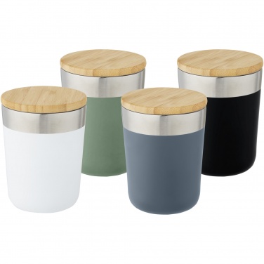 Logo trade promotional merchandise image of: Lagan 300 ml stainless steel tumbler with bamboo lid