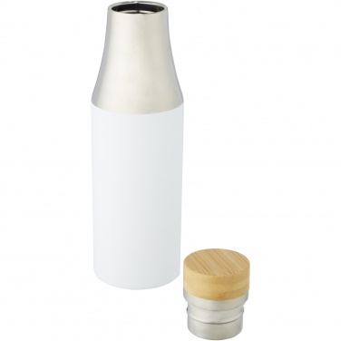 Logotrade corporate gift picture of: Hulan 540 ml copper vacuum insulated stainless steel bottle with bamboo lid