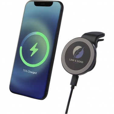 Logo trade promotional giveaways image of: Magclick 10W wireless magnetic car charger