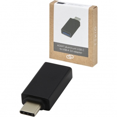 Logo trade promotional gift photo of: ADAPT aluminum USB-C to USB-A 3.0 adapter