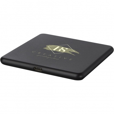 Logotrade corporate gift image of: Loop 10W recycled plastic wireless charging pad