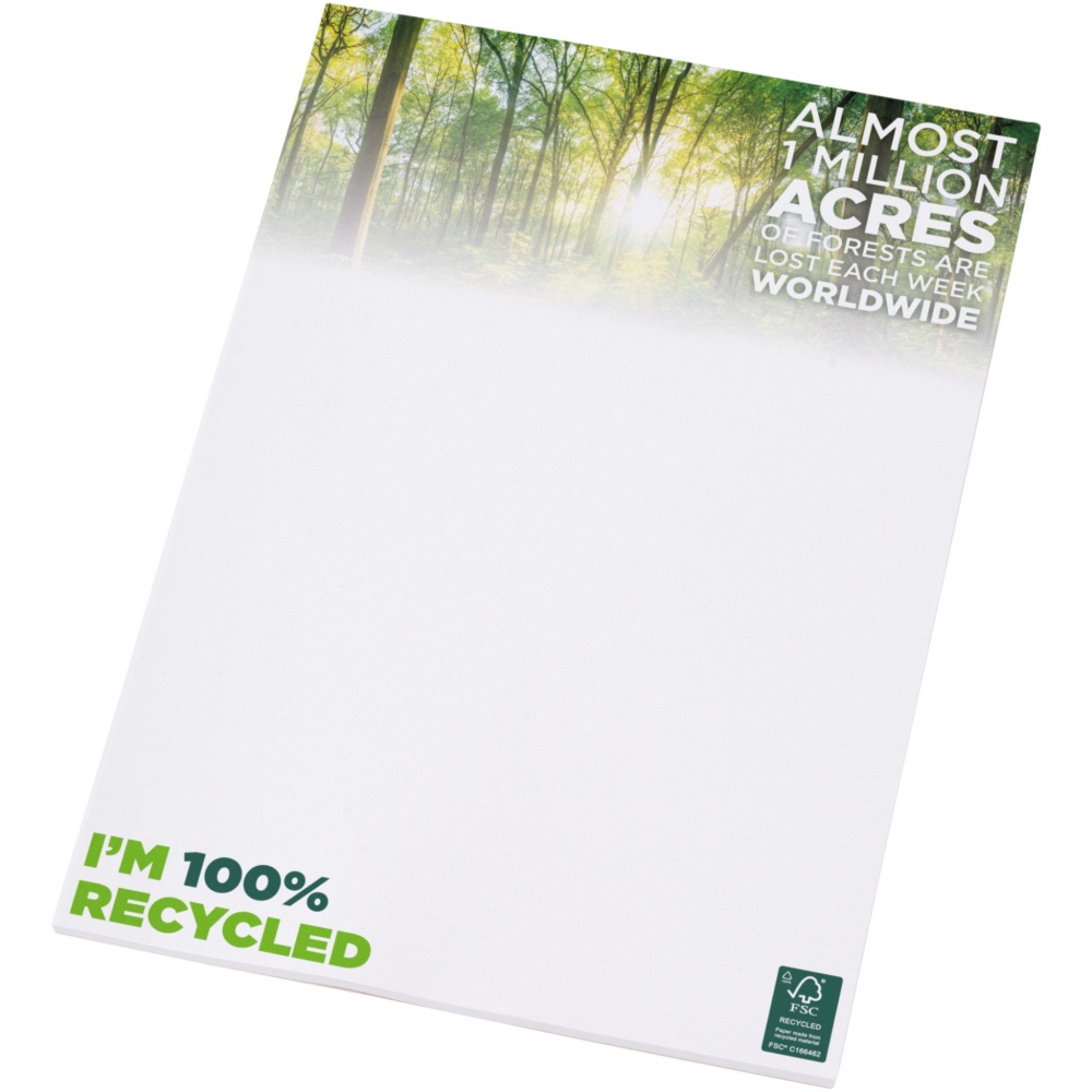 Logotrade promotional product image of: Desk-Mate® A4 recycled notepad