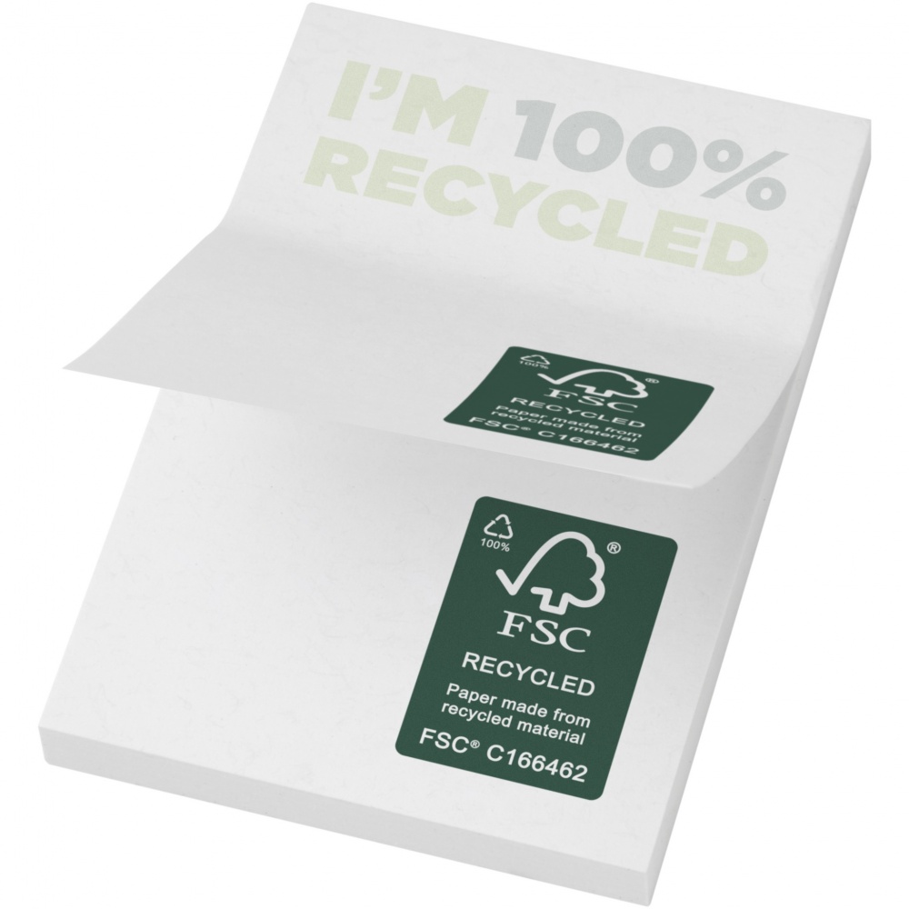 Logo trade promotional gift photo of: Sticky-Mate® recycled sticky notes 50 x 75 mm
