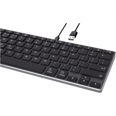 Logotrade promotional gift image of: Hybrid performance Bluetooth keyboard - QWERTY