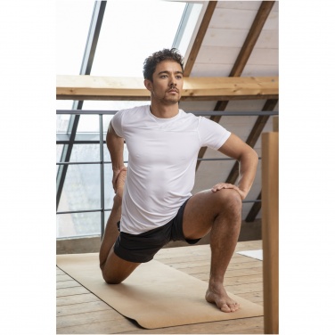 Logo trade promotional gifts picture of: Borax short sleeve men's GRS recycled cool fit t-shirt