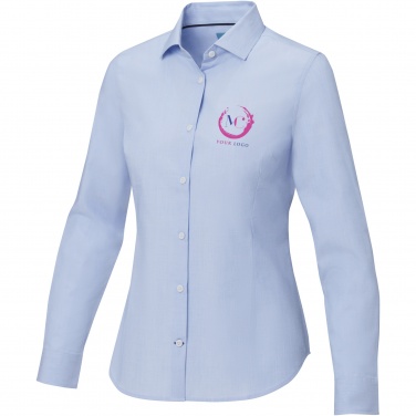 Logo trade corporate gifts picture of: Cuprite long sleeve women's organic shirt
