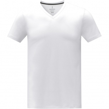 Logo trade promotional giveaways picture of: Somoto short sleeve men's V-neck t-shirt 