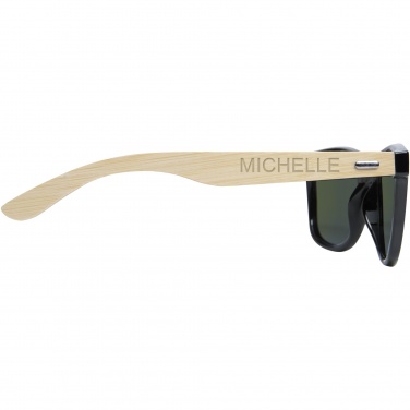 Logotrade advertising product image of: Taiyō rPET/bamboo mirrored polarized sunglasses in gift box