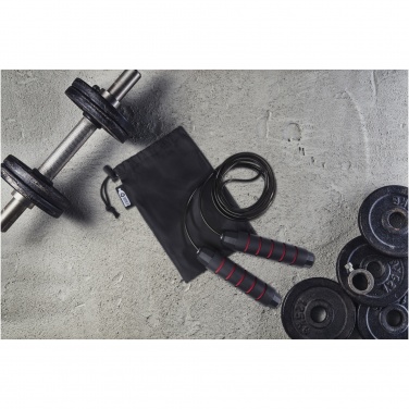 Logo trade business gifts image of: Austin soft skipping rope in recycled PET pouch