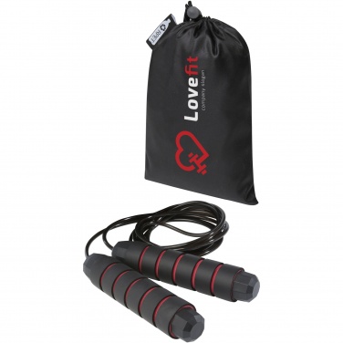 Logo trade promotional gift photo of: Austin soft skipping rope in recycled PET pouch