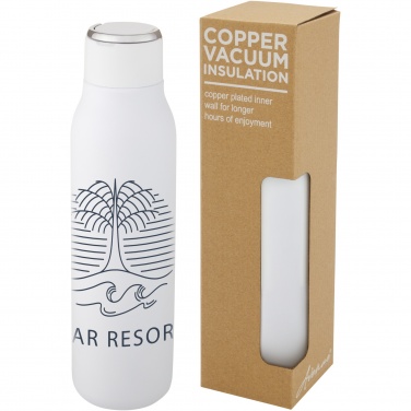 Logo trade promotional merchandise photo of: Marka 600 ml copper vacuum insulated bottle with metal loop