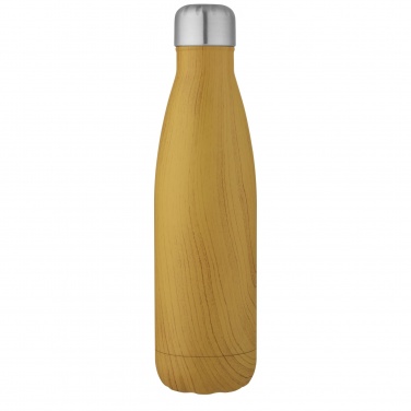 Logo trade promotional gifts picture of: Cove 500 ml vacuum insulated stainless steel bottle with wood print