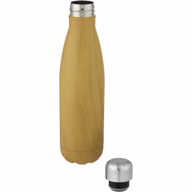 Logotrade promotional giveaway image of: Cove 500 ml vacuum insulated stainless steel bottle with wood print