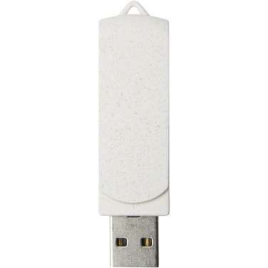 Logo trade promotional products image of: Rotate 4GB wheat straw USB flash drive