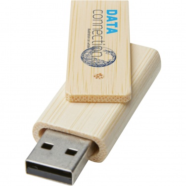 Logo trade business gift photo of: Rotate 8GB bamboo USB flash drive