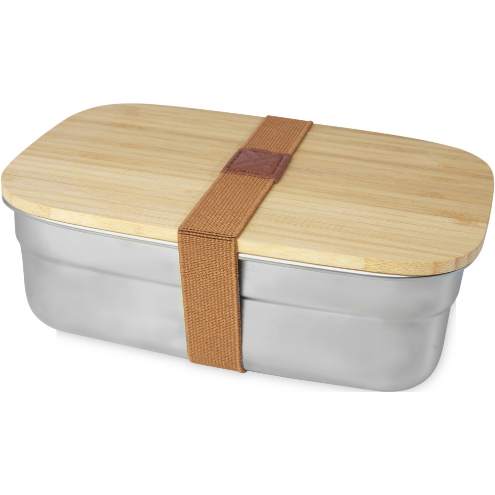 Logotrade promotional item picture of: Tite stainless steel lunch box with bamboo lid