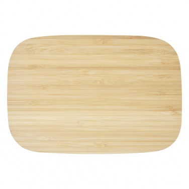 Logo trade promotional product photo of: Tite stainless steel lunch box with bamboo lid