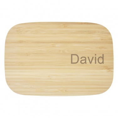 Logotrade promotional merchandise picture of: Tite stainless steel lunch box with bamboo lid
