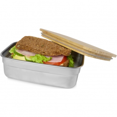 Logotrade promotional merchandise picture of: Tite stainless steel lunch box with bamboo lid