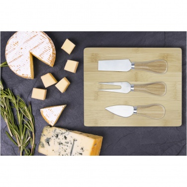 Logotrade promotional gifts photo of: Ement bamboo cheese board and tools