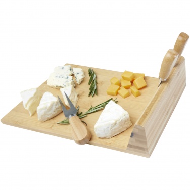 Logotrade business gifts photo of: Mancheg bamboo magnetic cheese board and tools