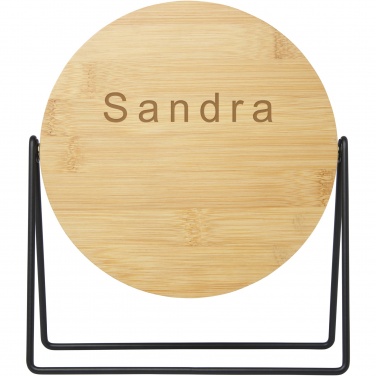 Logo trade promotional products picture of: Hyrra bamboo standing mirror