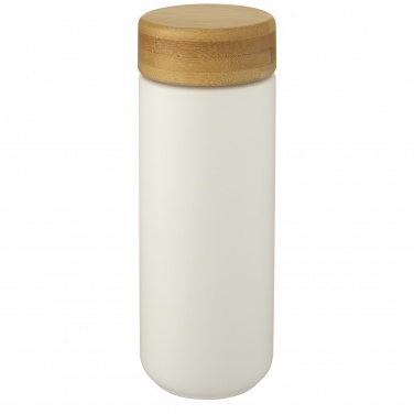 Logo trade promotional gift photo of: Lumi 300 ml ceramic tumbler with bamboo lid