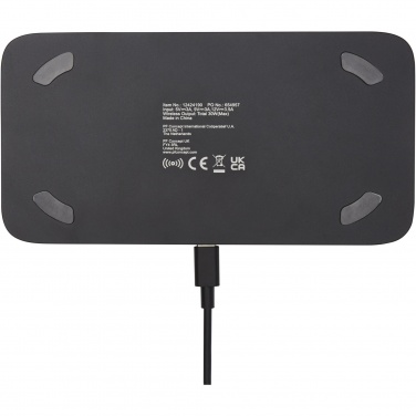 Logo trade advertising product photo of: Hybrid 15W premium dual wireless charging pad