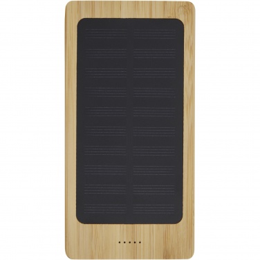 Logotrade promotional item picture of: Alata 8000 mAh bamboo solar power bank