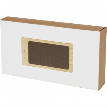 Logotrade business gift image of: Alata 8000 mAh bamboo solar power bank