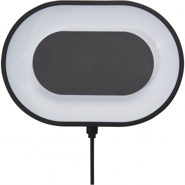 Logo trade promotional merchandise image of: Ray wireless charging pad with RGB mood light