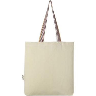 Logo trade promotional giveaway photo of: Rainbow 180 g/m² recycled cotton tote bag 5L