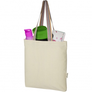 Logotrade promotional product image of: Rainbow 180 g/m² recycled cotton tote bag 5L